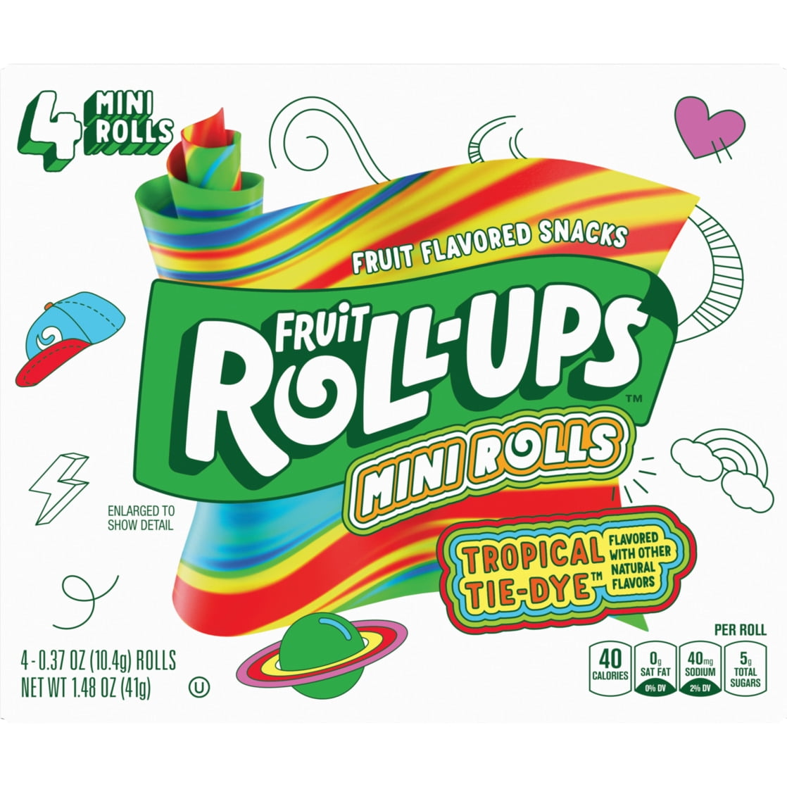 Fruit Roll-Ups Tropical Tie-Dye Mini Roll-Ups 4 CT
