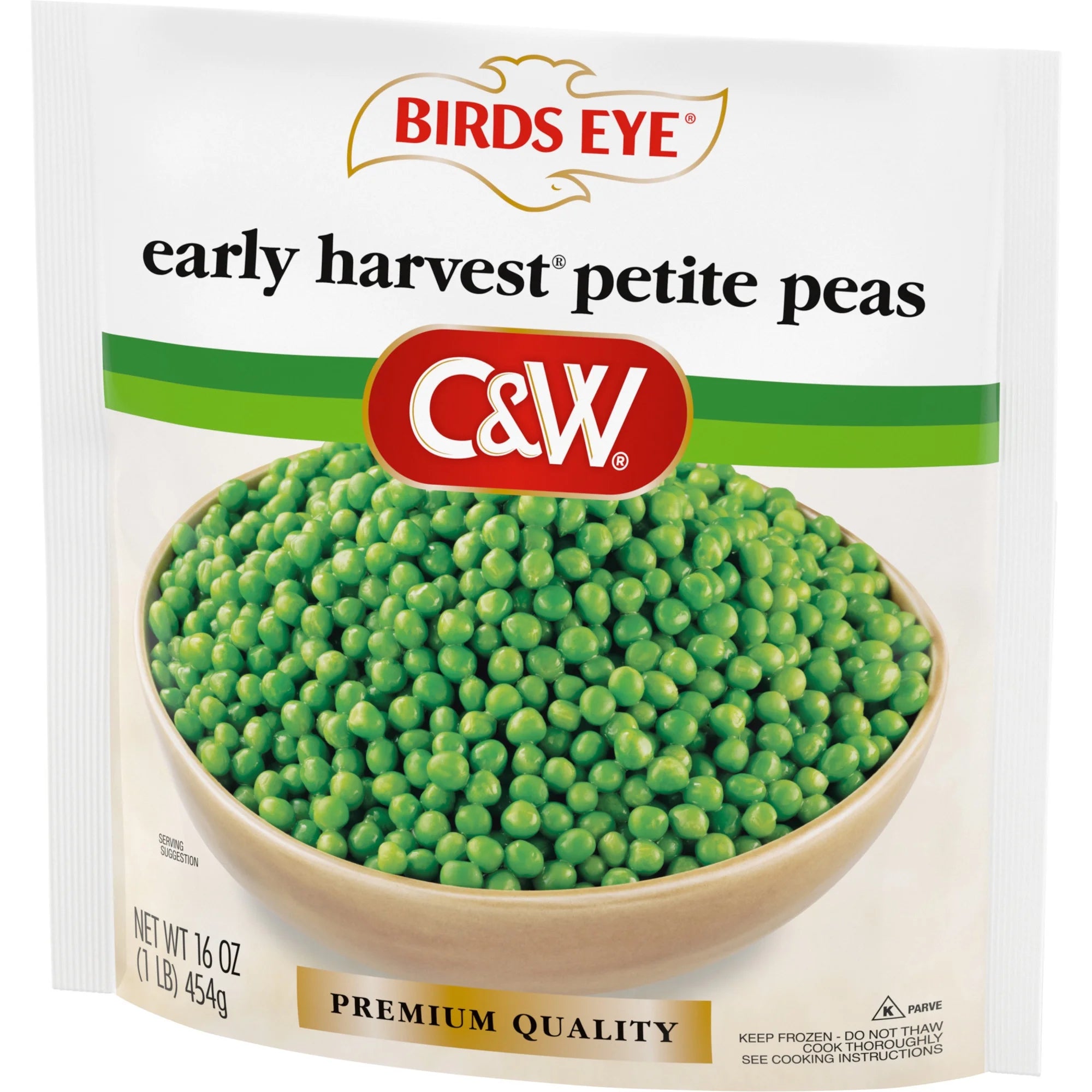 Birds Eye C&W Early Harvest Petite Peas, Frozen Vegetable, 16 oz (Frozen)