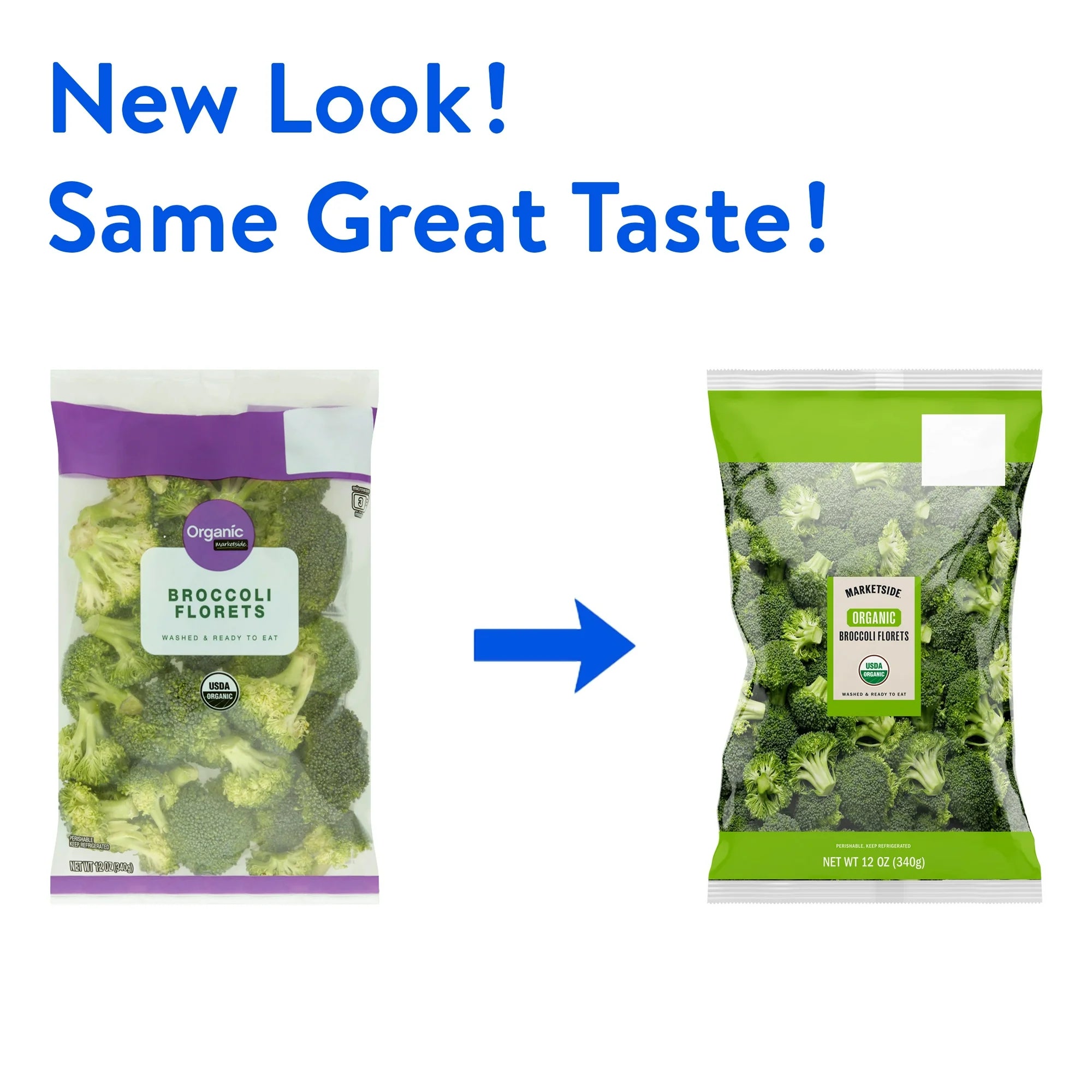 Marketside Organic Fresh Broccoli Florets, 12 oz