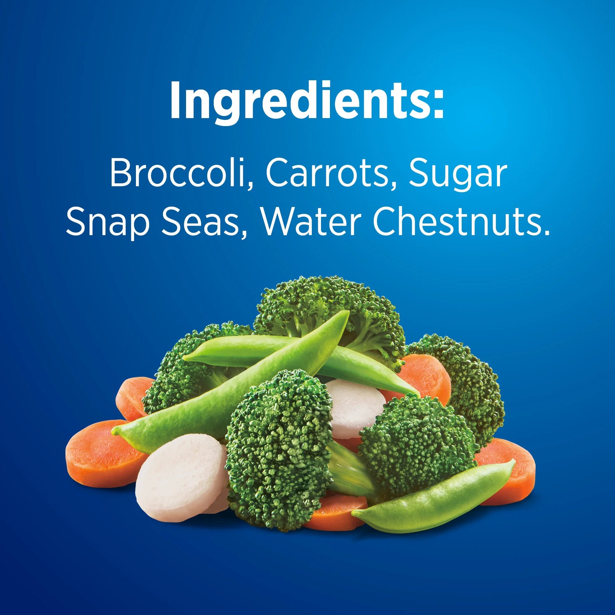 Birds Eye Steamfresh Broccoli, Carrots, Sugar Snap Peas, Water Chestnuts, Frozen Vegetables, 10.8 oz