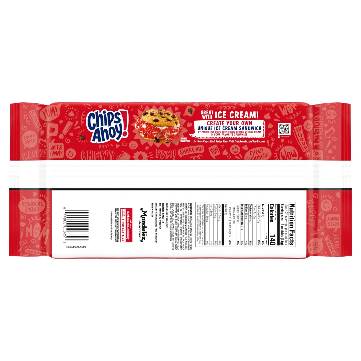 2 Pack - Chips Ahoy! Original Chewy Cookies Party Size 26 oz Package May Vary