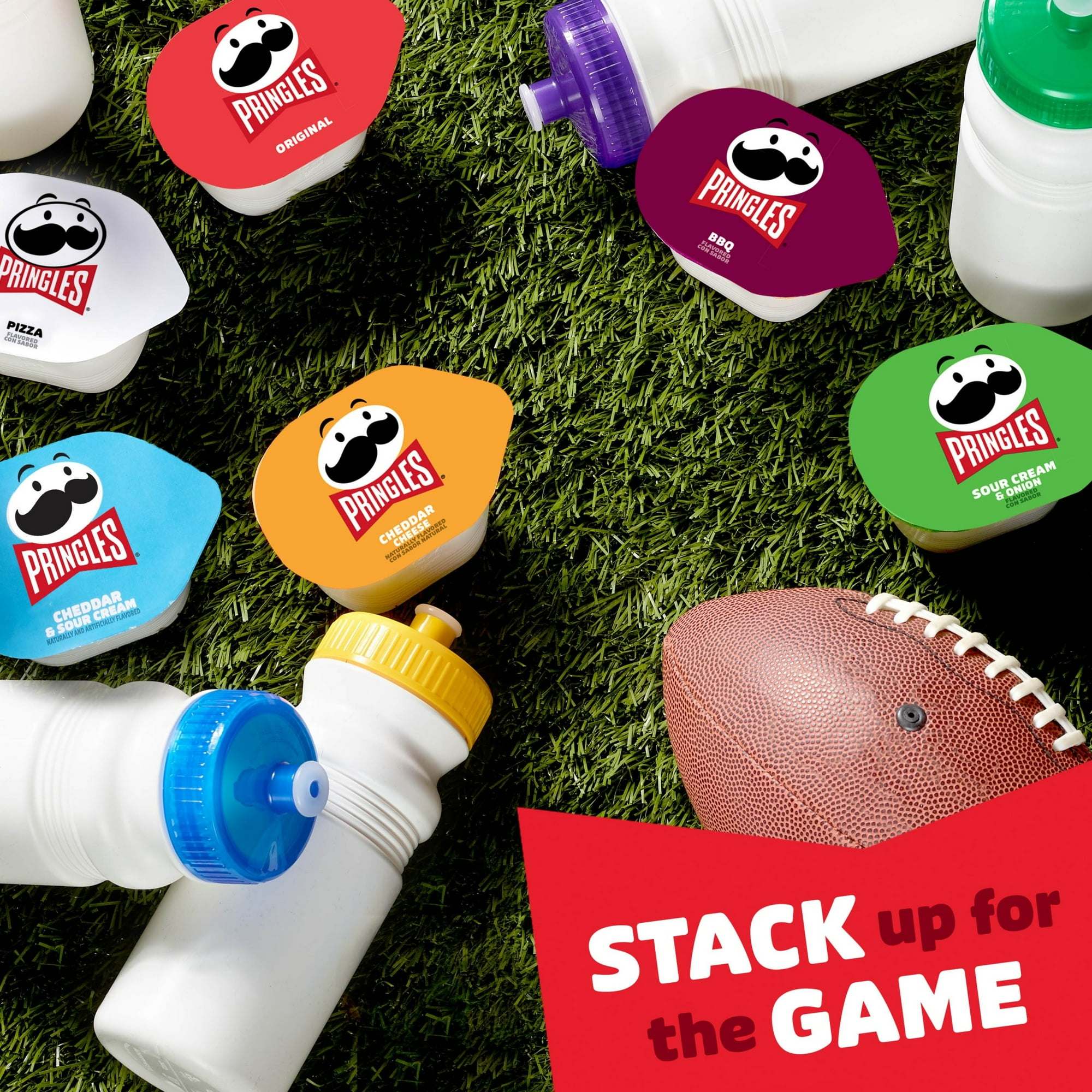 Pringles Snack Cups Variety Pack Potato Crisps Chips, Lunch Snacks, 27 Count