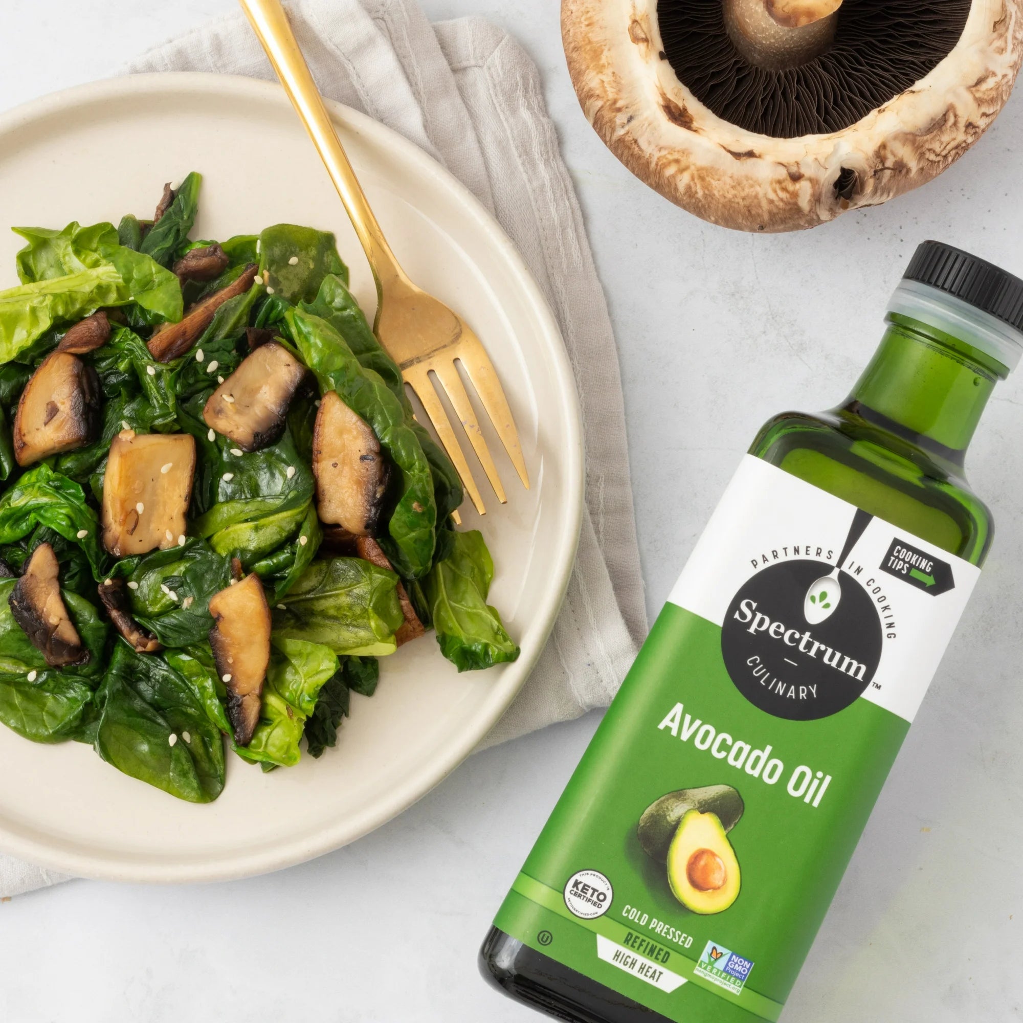 Spectrum Naturals Cold Pressed Refined Avocado Oil, 16 fl oz