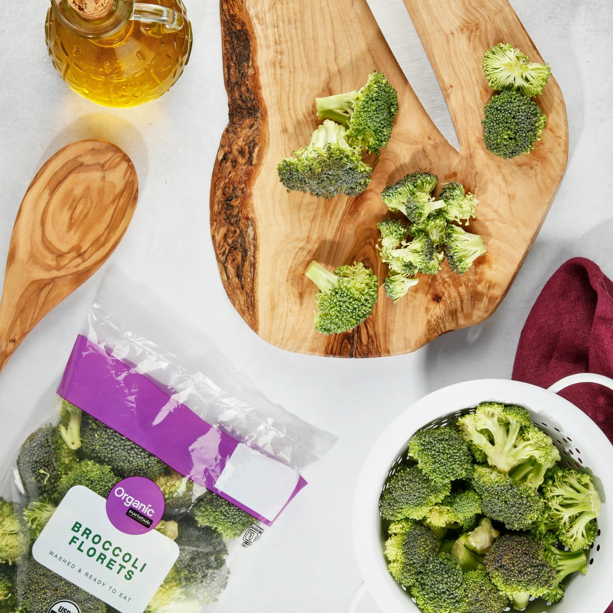 Marketside Organic Fresh Broccoli Florets, 12 oz