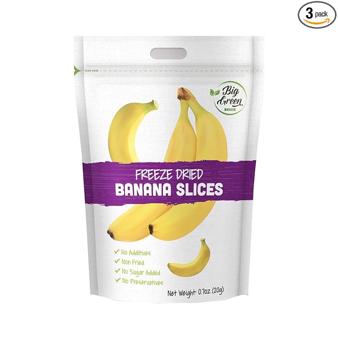 Big Green Organic Food- Freeze-Dried Banana, Healthy Snacks, Natural Flavor (3)