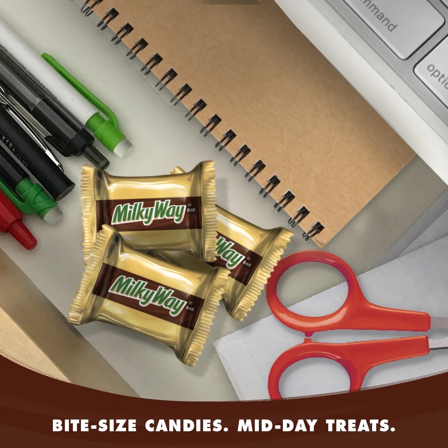 Milky Way Minis Chocolate Bars, Sharing Size - 9.7 oz Candy Bag