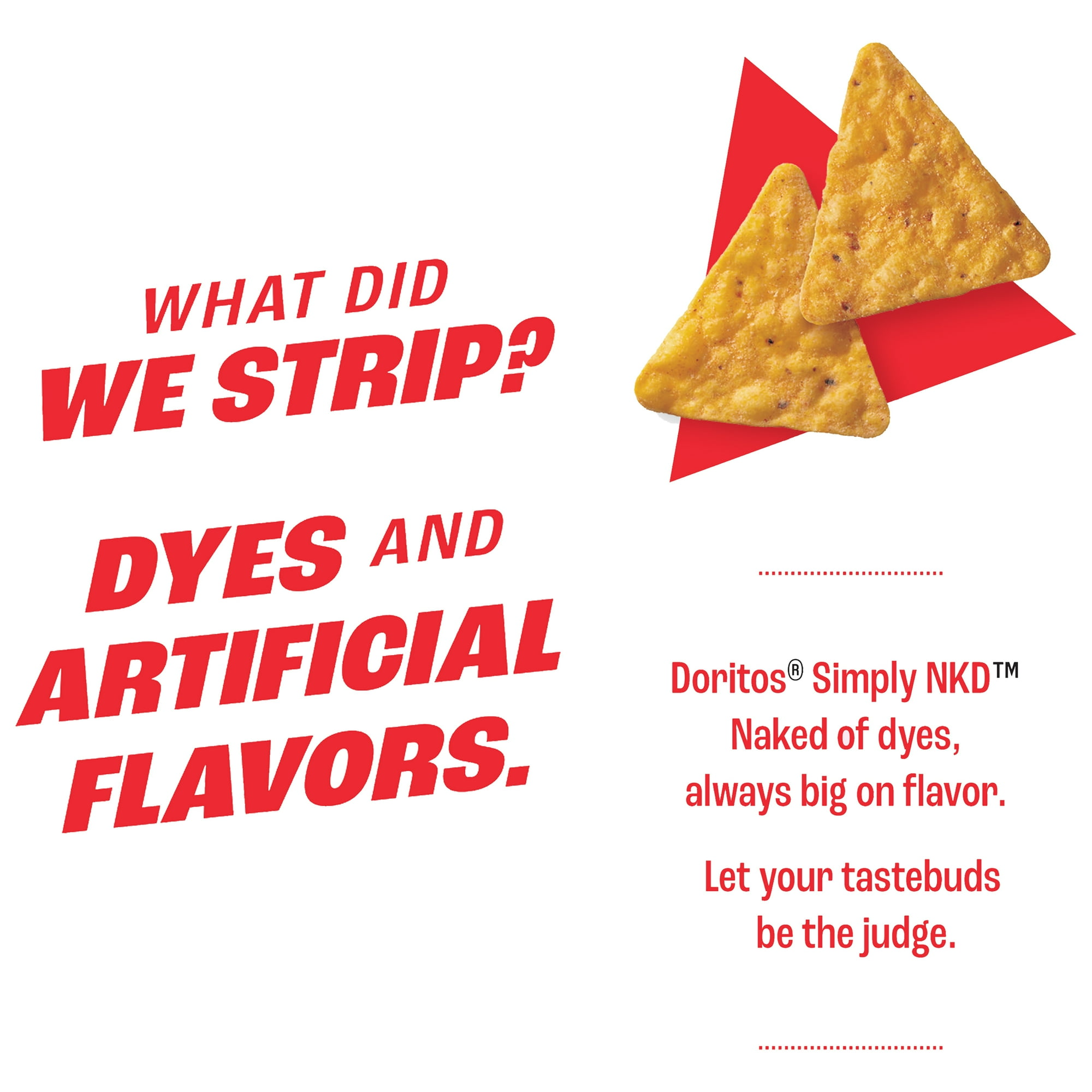 Doritos Simply NKD, No Dyes No Artificial Flavors Nacho Cheese Tortilla Chips Bag, 9.25 oz