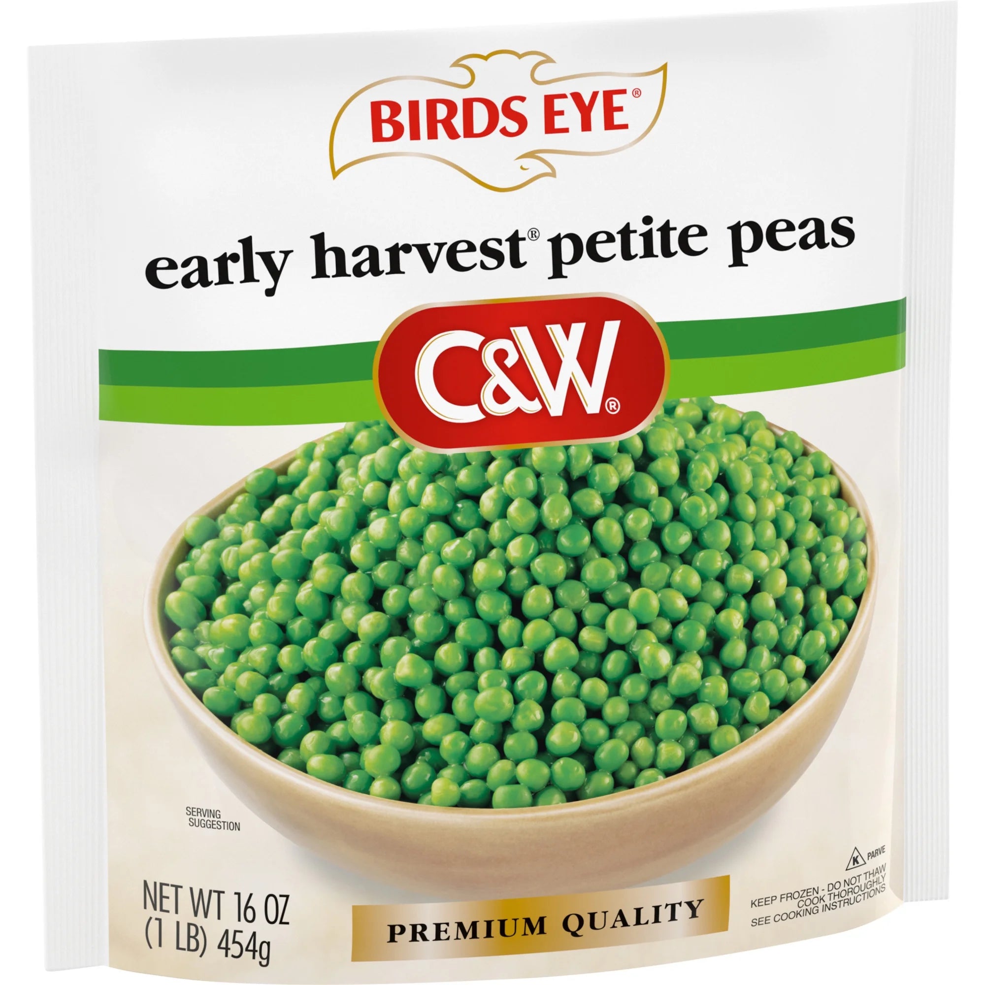 Birds Eye C&W Early Harvest Petite Peas, Frozen Vegetable, 16 oz (Frozen)