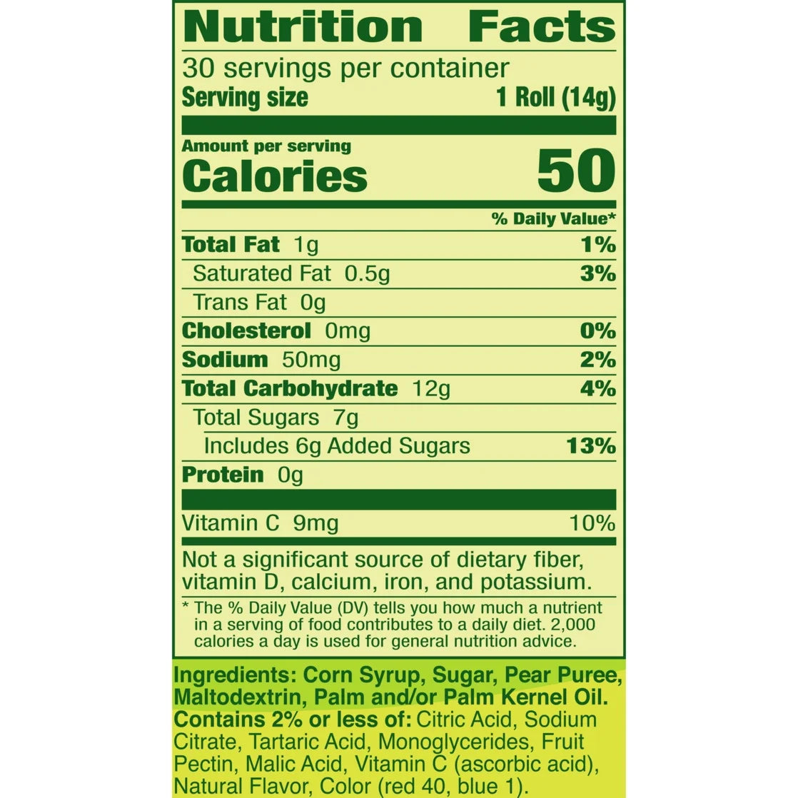 Fruit Roll-Ups Sour Fruit Flavored Snacks, Variety Pack, 15 oz (30 Count)