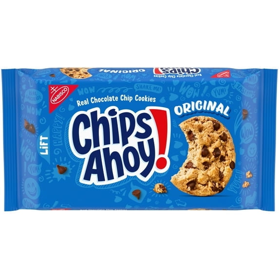 3 Pack Of CHIPS AHOY! Original Chocolate Chip Cookies, Crunchy Snack Cookies, 13 oz Pack – Classic Family Favorite, With Olive Green Bowl By Value Nest