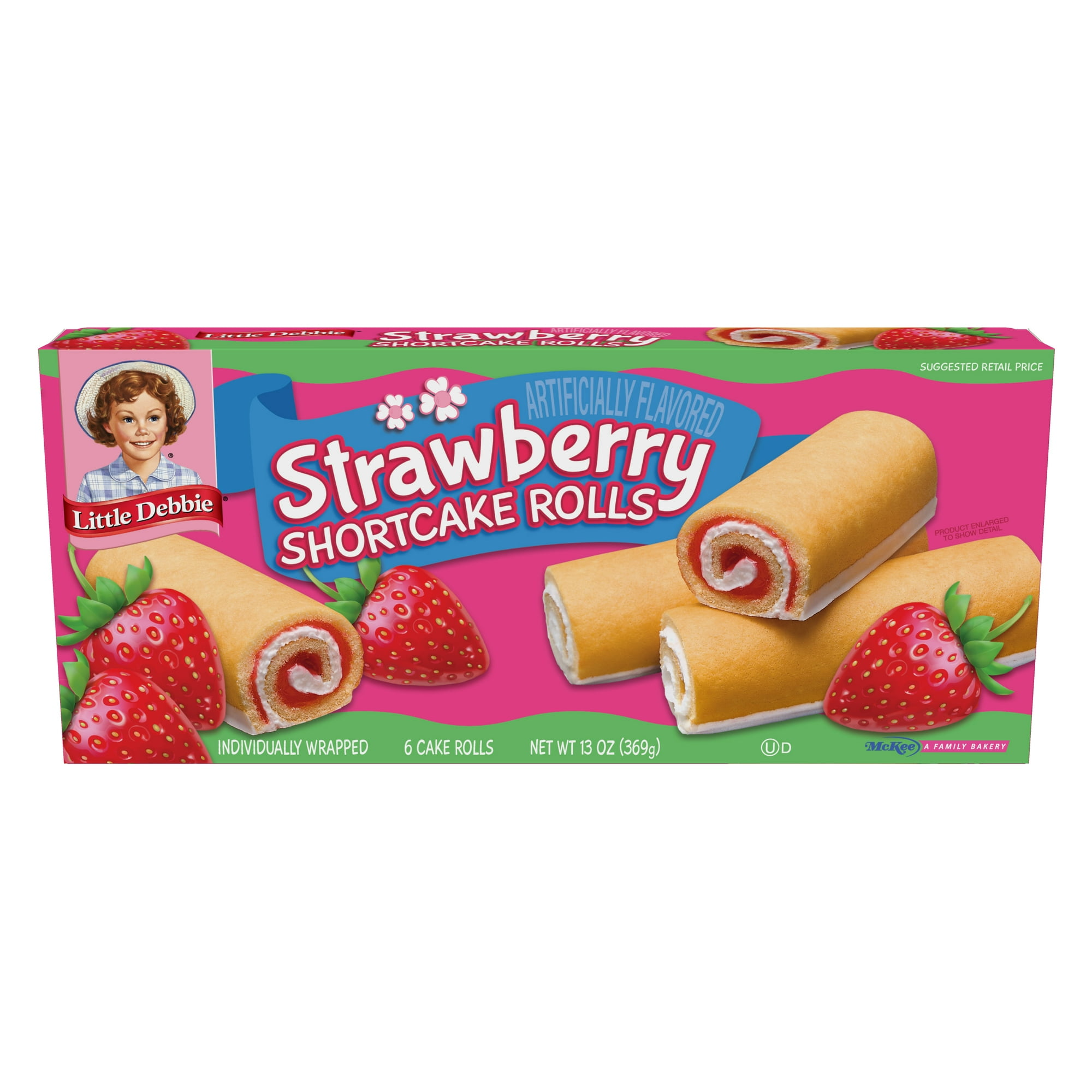 Little Debbie Strawberry Shortcake Rolls, 13 oz (6 count)