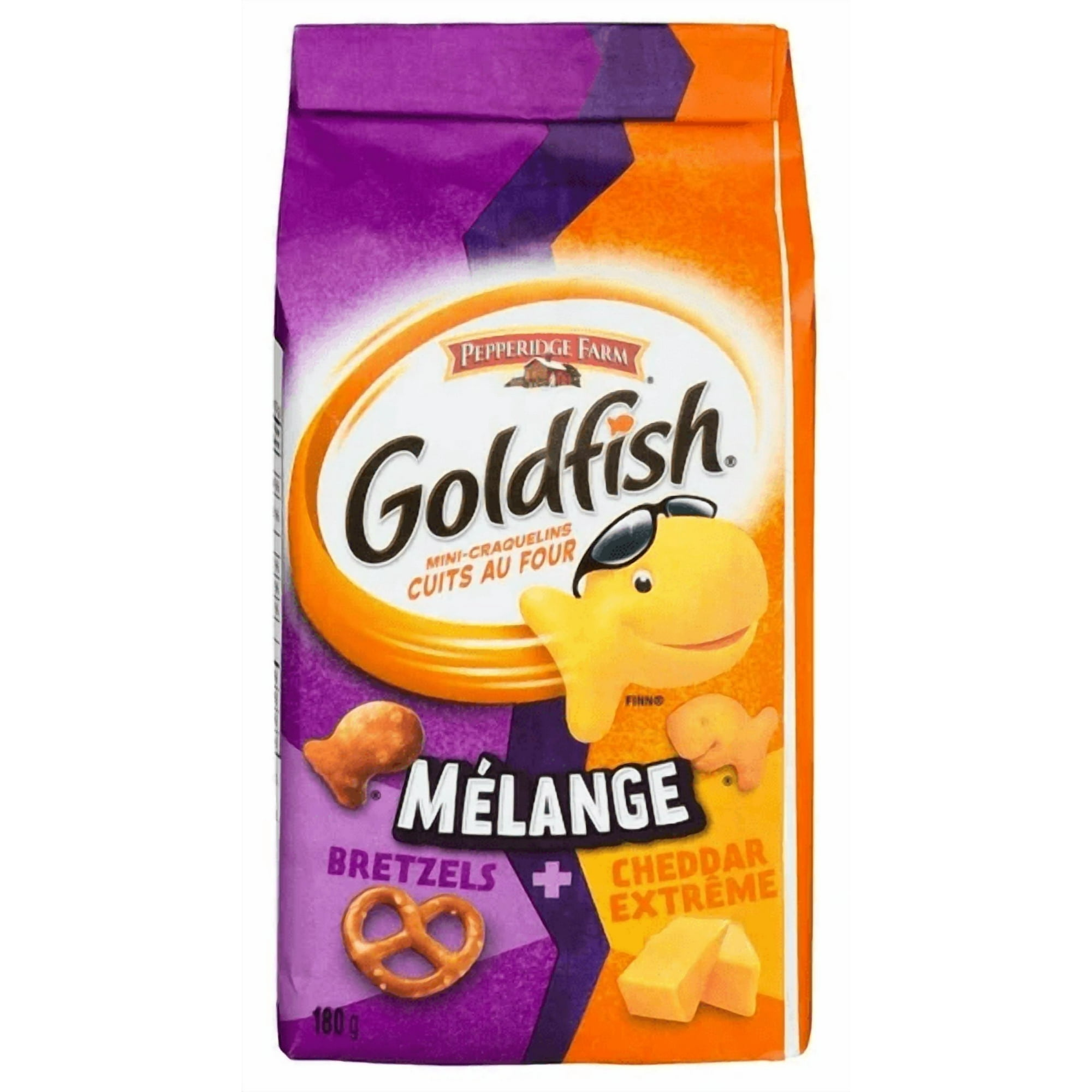 Goldfish Mix Xtreme Cheddar and Pretzel Crackers, 180g (2 Pack)