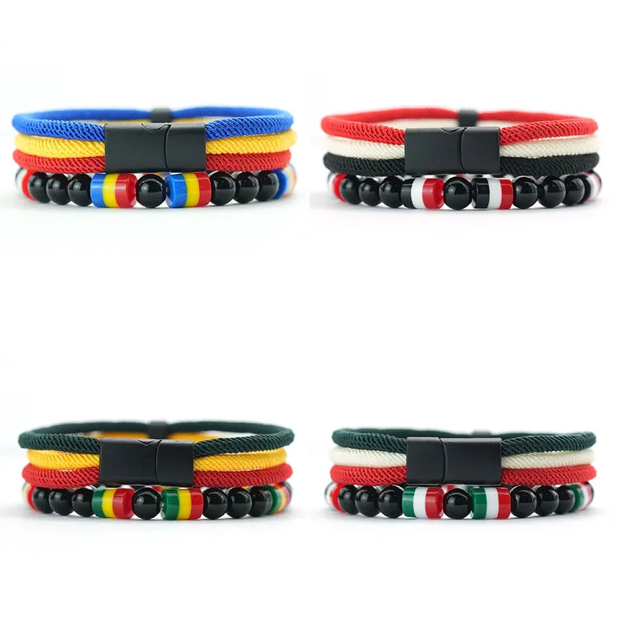 Men’s 4mm String Bracelet Set - Jeglowstore