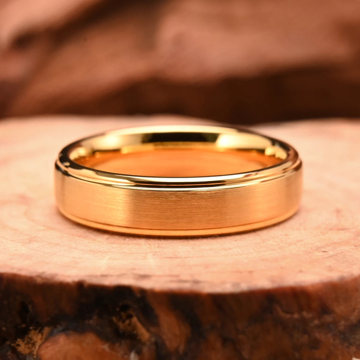 Gold Tungsten Wedding Ring - Jeglowstore