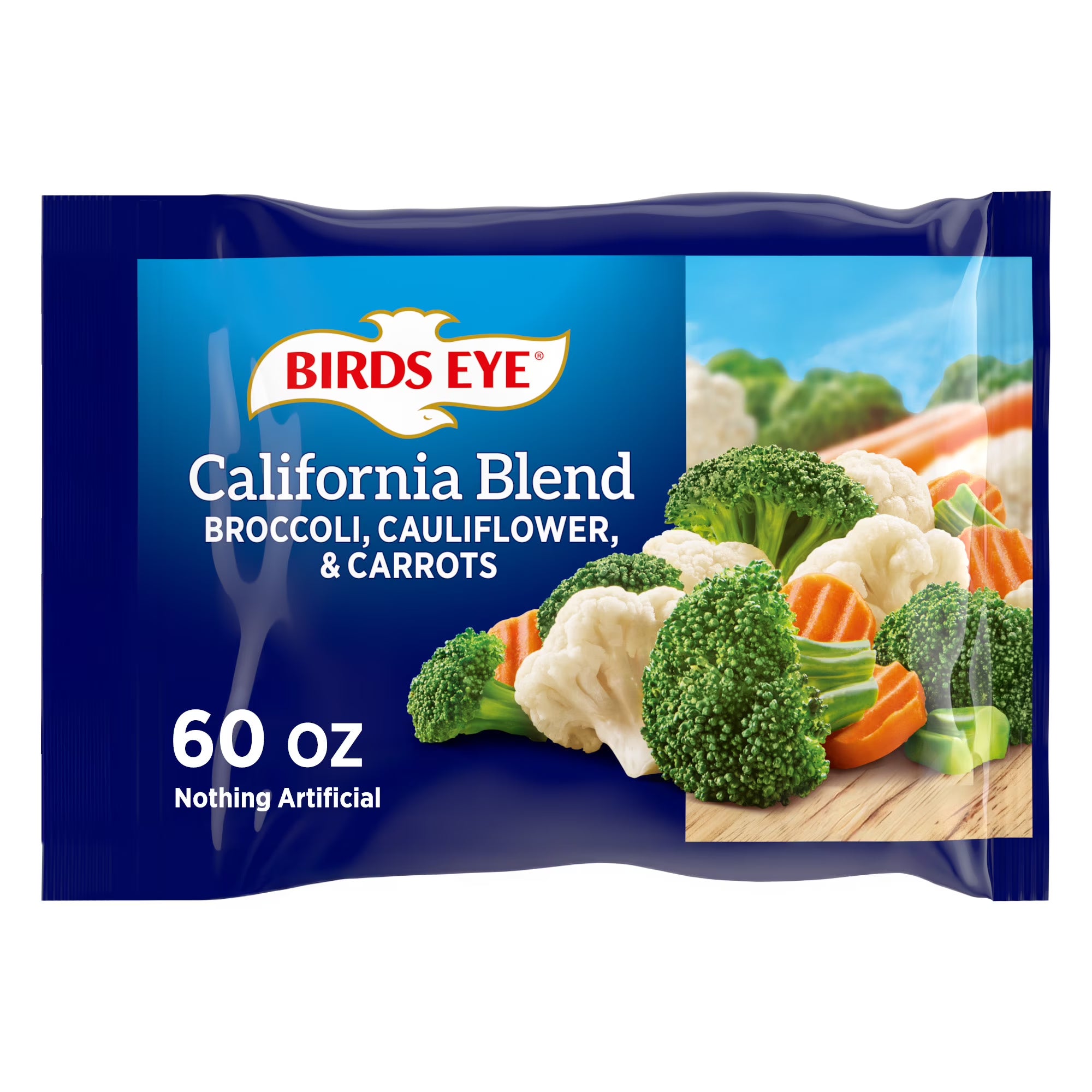 Birds Eye California Blend with Carrots, Broccoli, Cauliflower, Frozen Vegetables, 60 oz. Bag