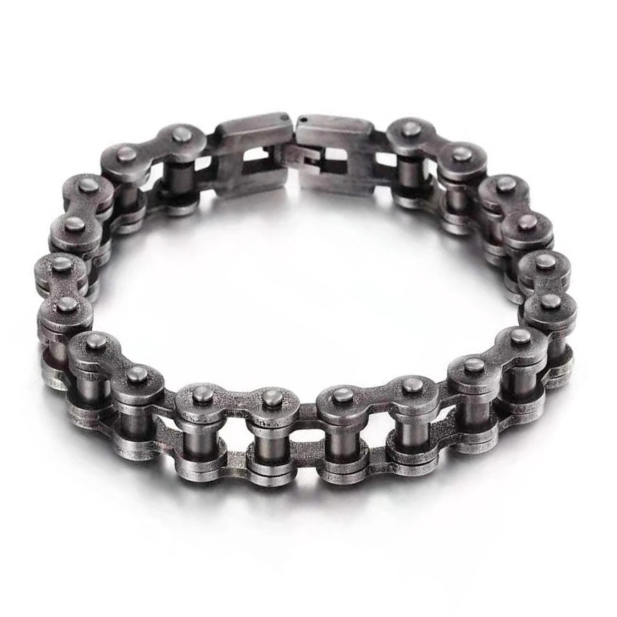 Retro Heavy Stainless Steel Motorcycle Chain Bracelet - Jeglowstore