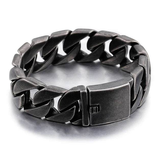 Silver Tone Cuban Curb Bracelet - Jeglowstore