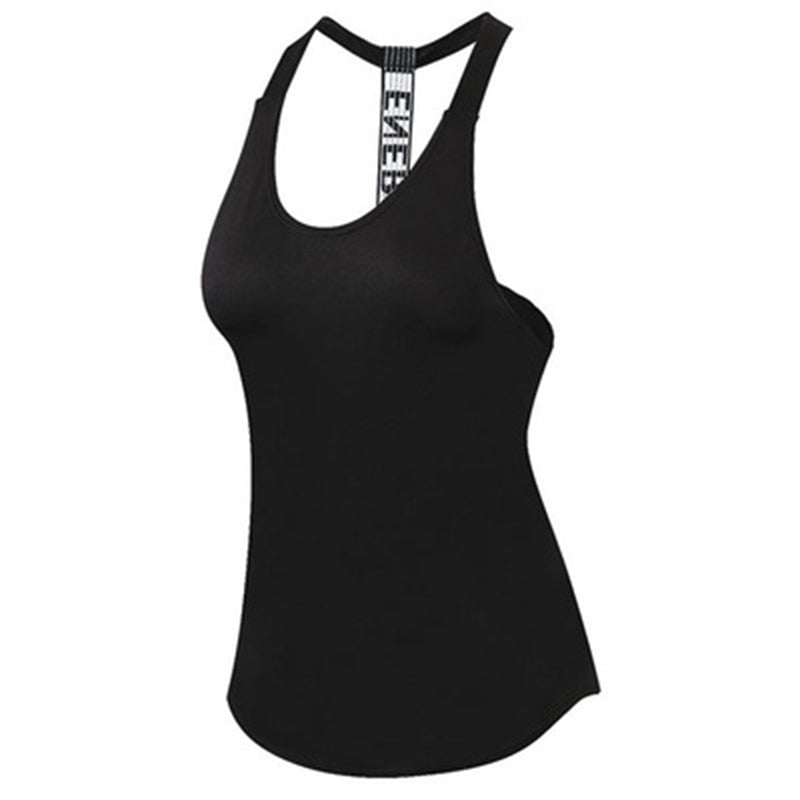 2023 Gym Tops Women's Sports Top Letter Backless Shirts Sleeveless Yoga Tops Fitness Running Quick Dry Tank Crop Top