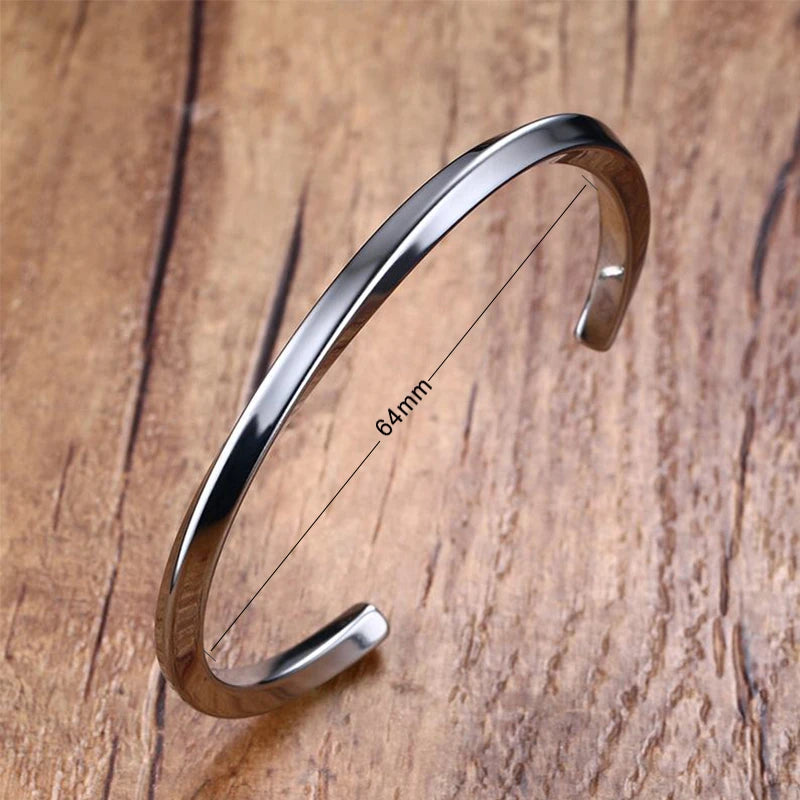 Unisex Twisted Steel Bangle - Jeglowstore