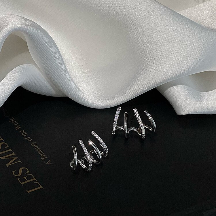 New Punk Golden Metal White Cross Hoop Earrings For Women Girls Fashion Circle Brincos Ear Accessories Jewelry