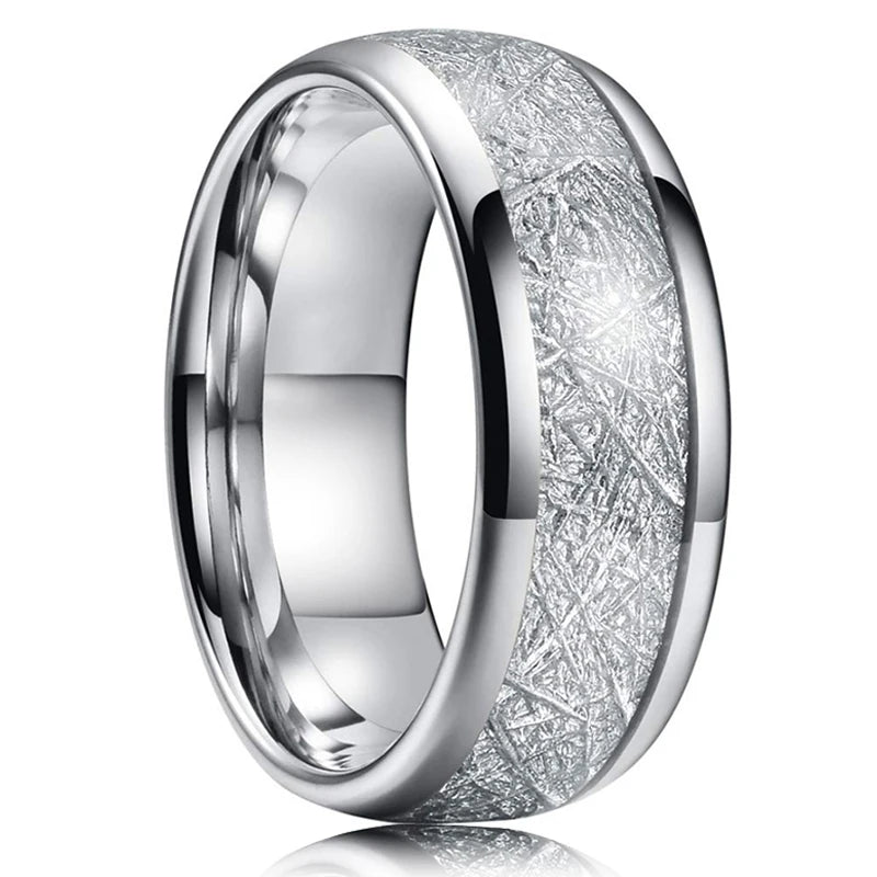 Men’s 8mm Black Titanium Wedding Ring - Jeglowstore