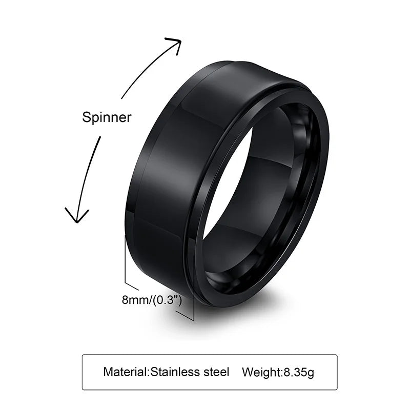 Classic Rotatable Spinner Ring - Jeglowstore