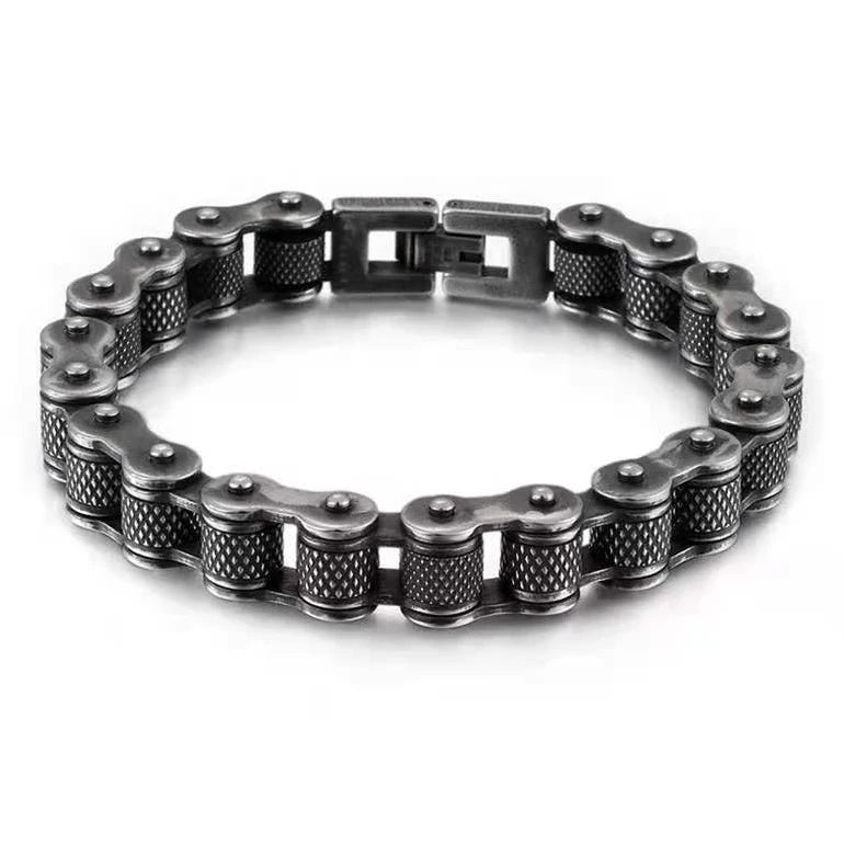 Retro Heavy Stainless Steel Motorcycle Chain Bracelet - Jeglowstore