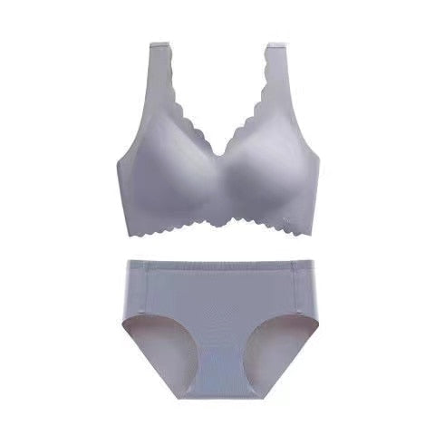 Women's Seamless Sexy Bra Fashion Push-Up Bra Without Steel Ring Underwear Push-Up Bra With Padded Top Black Underwear