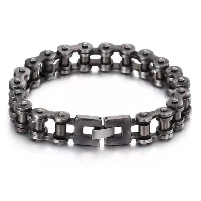 Retro Heavy Stainless Steel Motorcycle Chain Bracelet - Jeglowstore