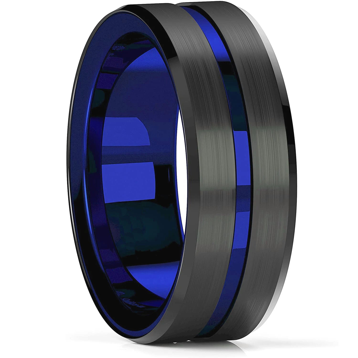 Purple Titanium Steel Promise Ring - Jeglowstore