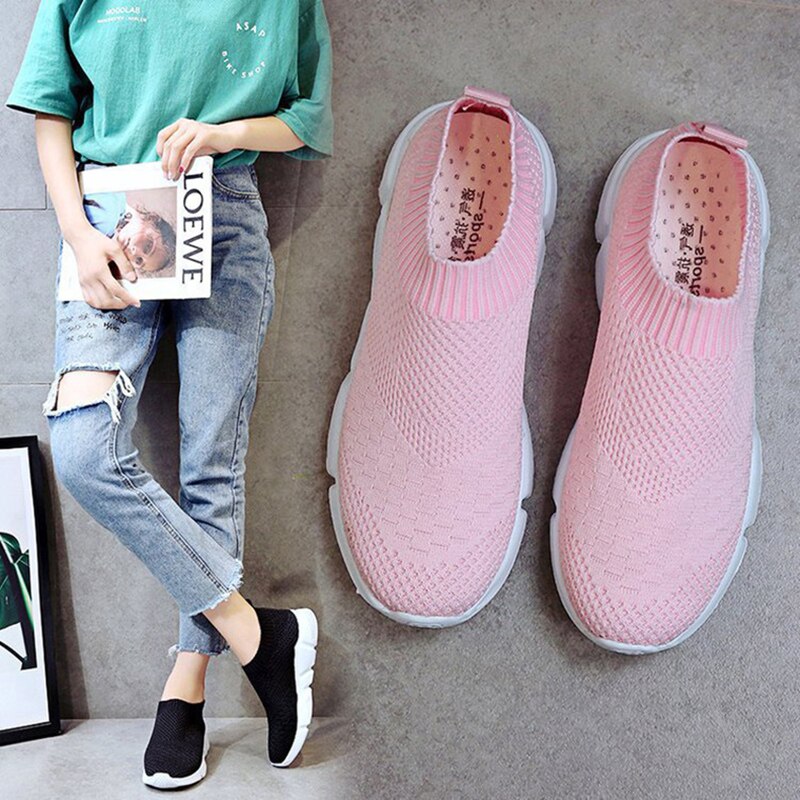 Women Shoes Knitting Sock Sneakers