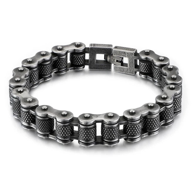Retro Heavy Stainless Steel Motorcycle Chain Bracelet - Jeglowstore