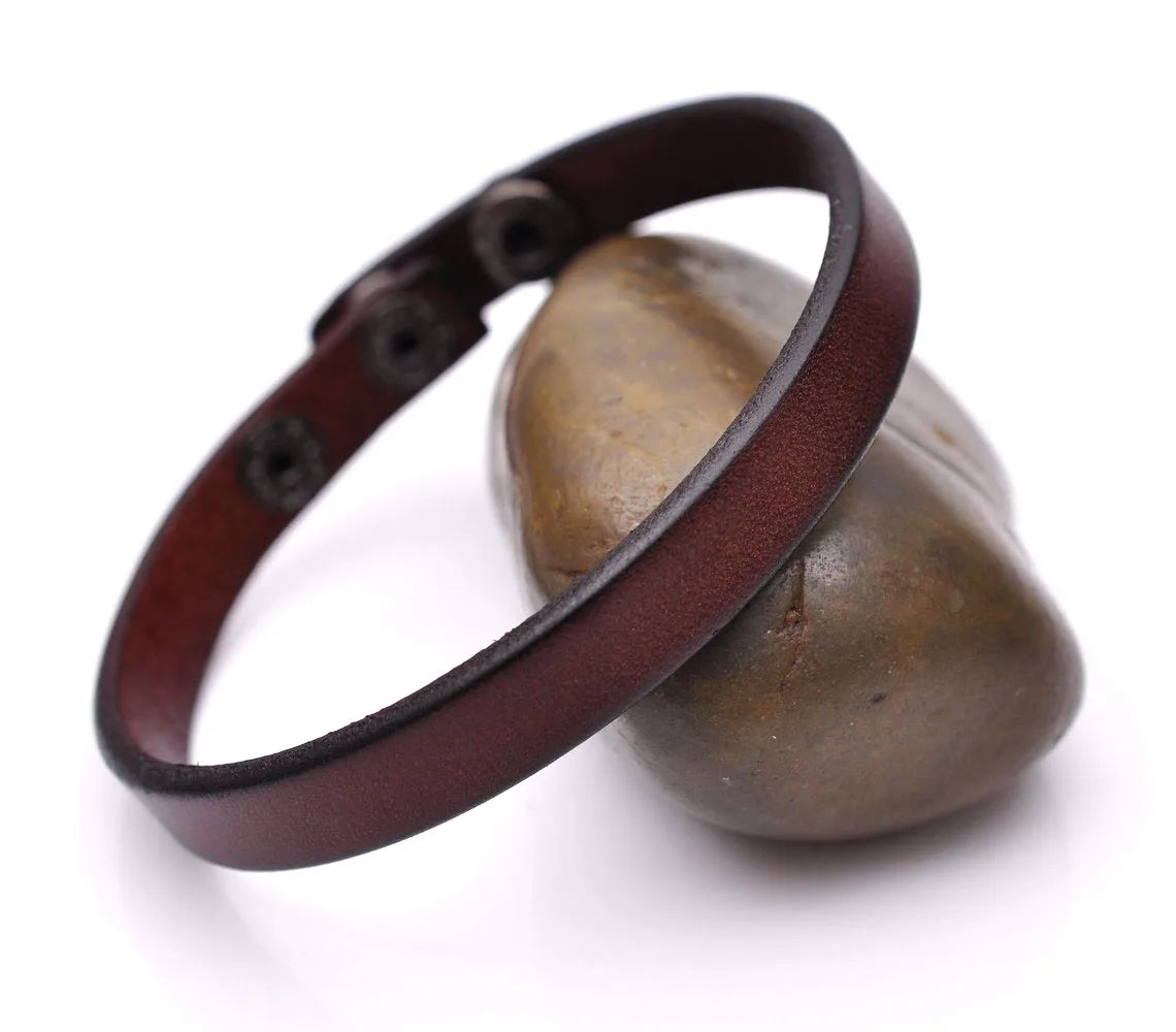 Simple Cool Leather Cuff Bracelet