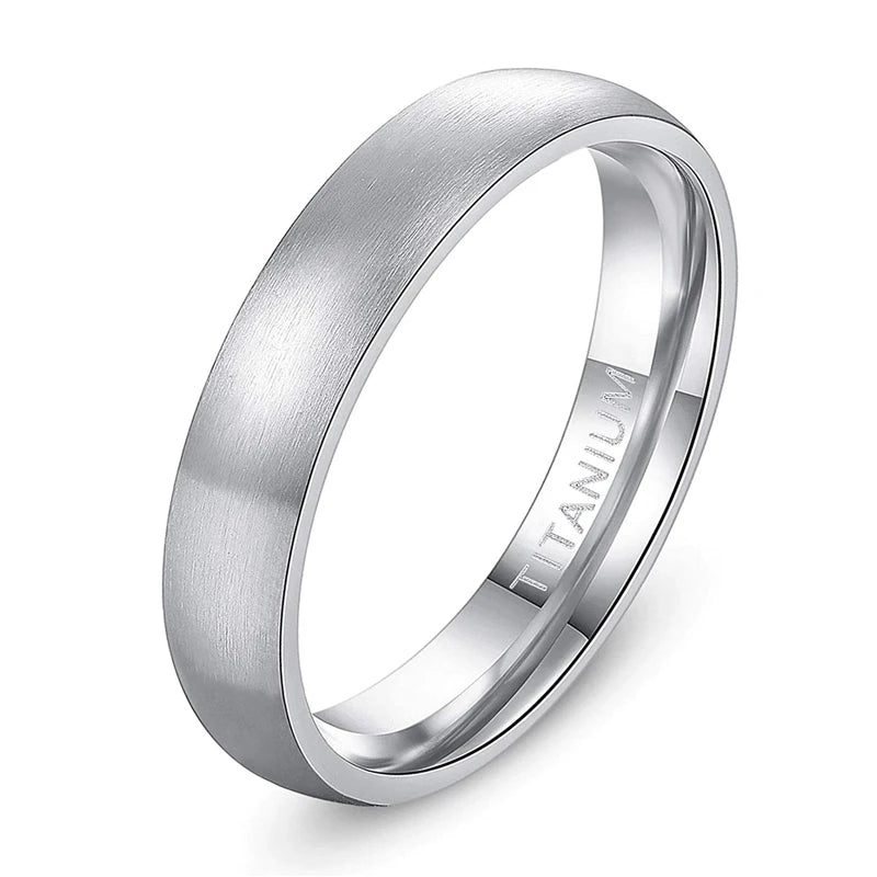 Tigrade Brushed Titanium Wedding Ring - Jeglowstore