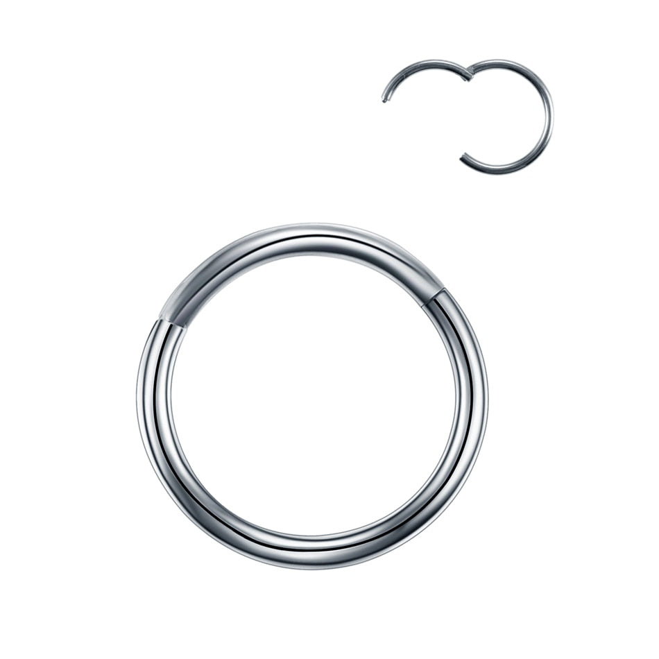 1Pc G23 Titanium Hinged Segment Nose Ring Open Small Septum Piercing Nose Earrings Women Men Ear Nose Piercing Body Jewelry