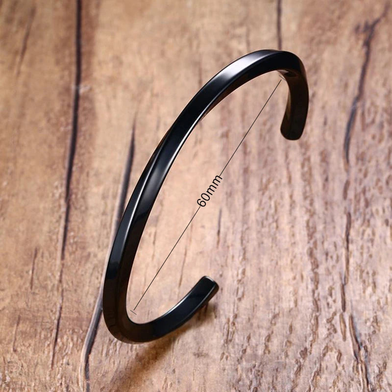 Unisex Twisted Steel Bangle - Jeglowstore