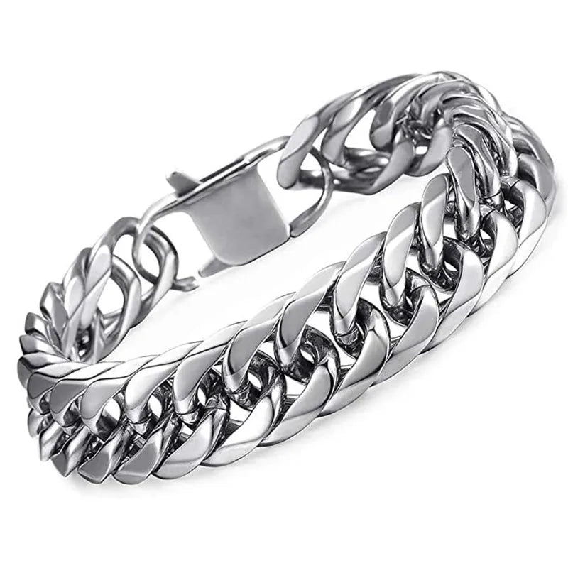 Thick Cuban Link Men’s Bracelet - Jeglowstore