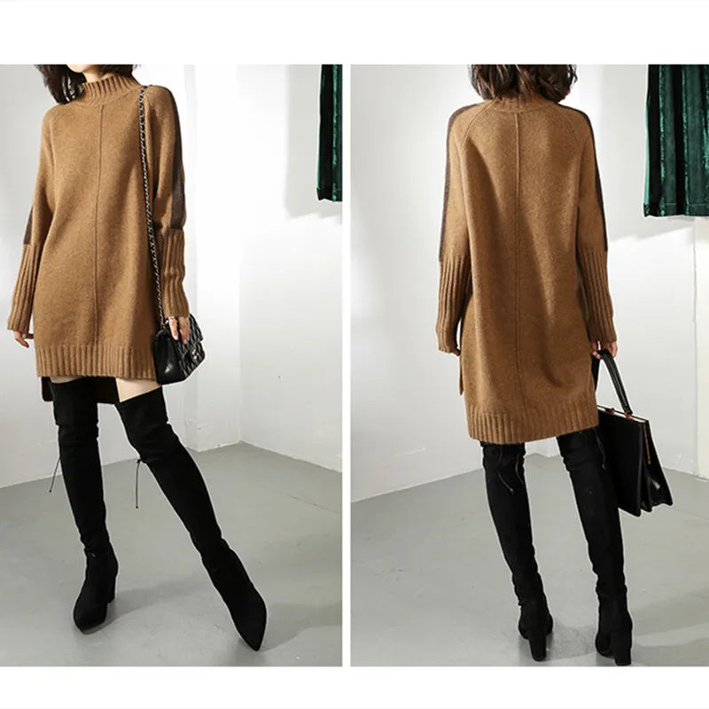 Women’s Winter Turtleneck Dress