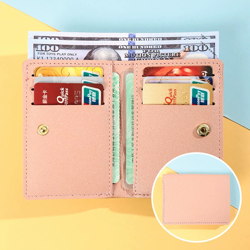 Ultra-Thin Genuine Leather Card Holder Men Driver's License Wallet Small and Simple Multi-Card Card Clip