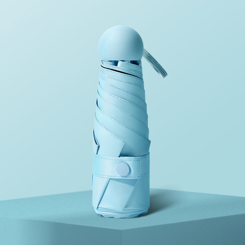 Five-Fold Umbrella Sunny and Rainy Dual-Use Women's Sun Umbrella UV-Proof Five-Fold Eight-Bone Capsule Umbrella Foldable Mini Sunshade Umbrella