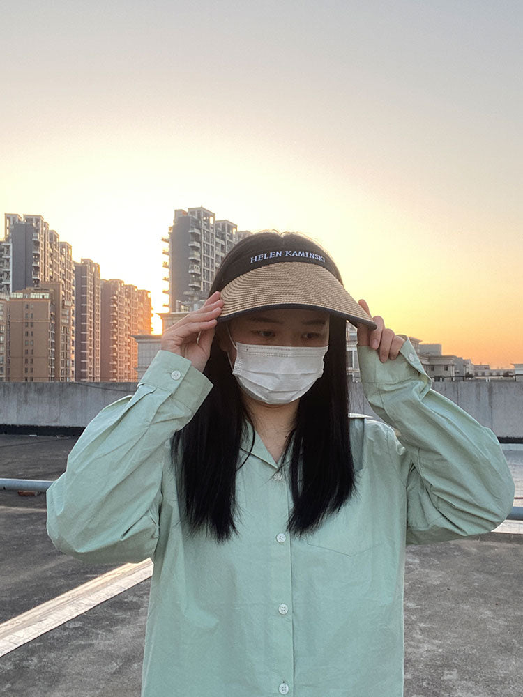 Xu Classmate Summer New Straw Hat Sun-Proof Topless Hat Beach Seaside Hat Female Summer Outing Straw Hat
