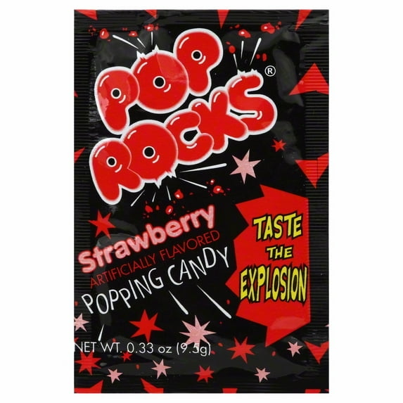Pop Rocks Strawberry Popping Candy .33 oz (Pack of 16)