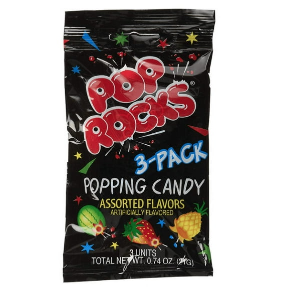 Pop Rocks Variety Pack! 18 Packets Total (6 of Each - Watermelon, Strawberry, Tropical Punch)