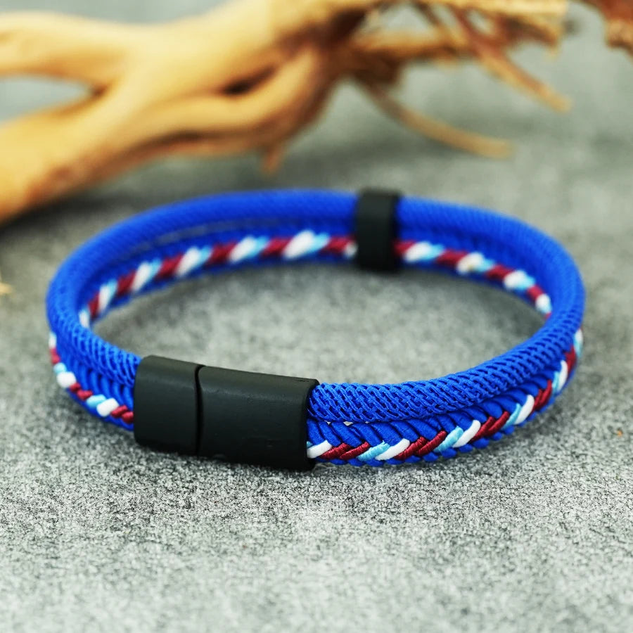 Men’s Charm Rope Wrap Bracelet - Jeglowstore