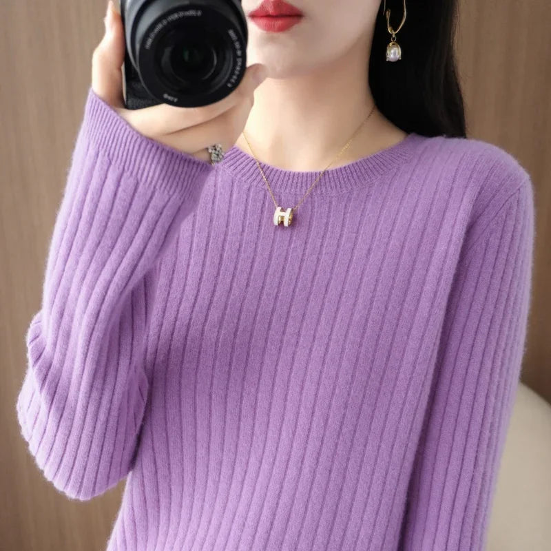 Women’s Autumn Winter Knit T shirt - Jeglowstore