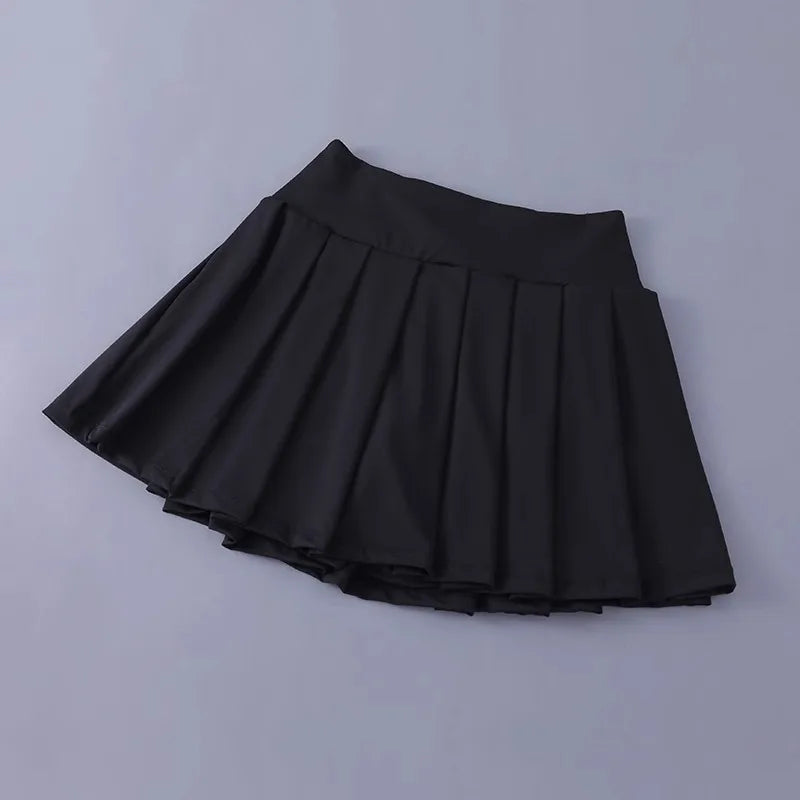 High Waist Tennis Pleated Skort - Jeglowstore