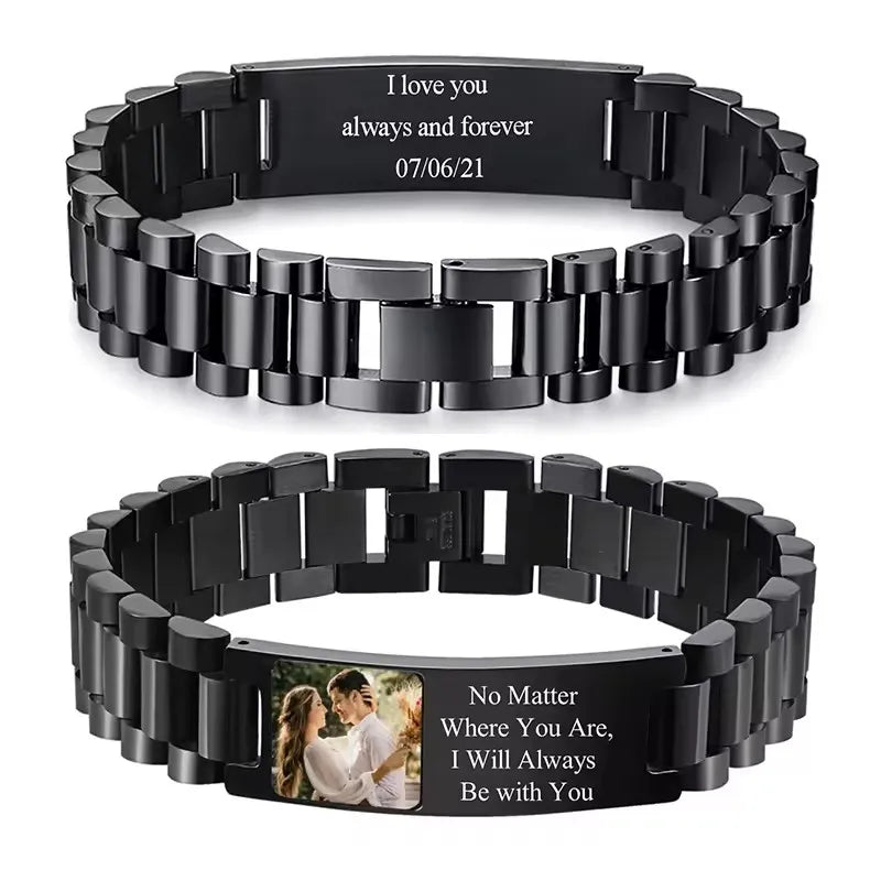 Personalized Stainless Steel ID Bracelet - Jeglowstore