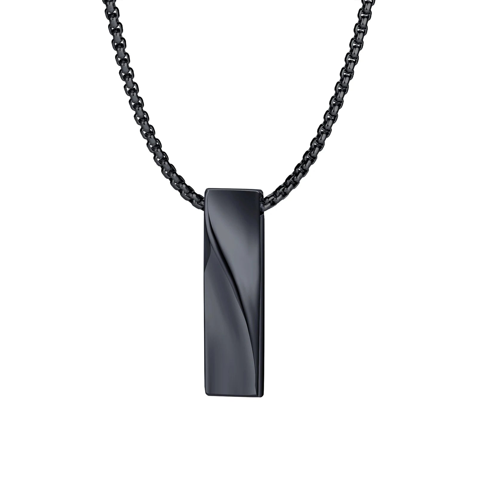 Vnox Small Mobius Bar Necklace - Jeglowstore