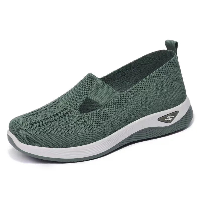 Women’s Mesh Slip-On Platform Casual Sneakers - Jeglowstore