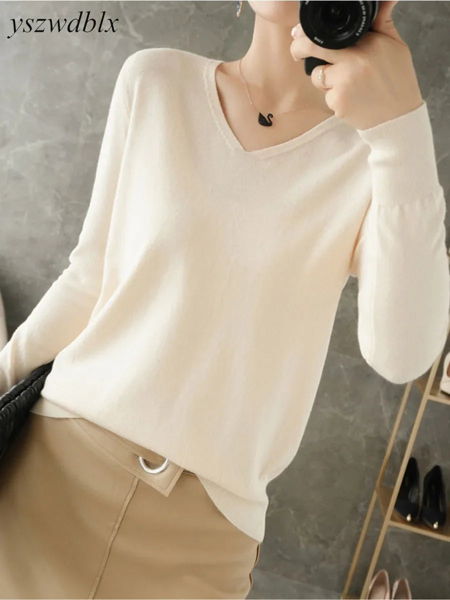 Women’s Cashmere-Style Knit T shirt - Jeglowstore